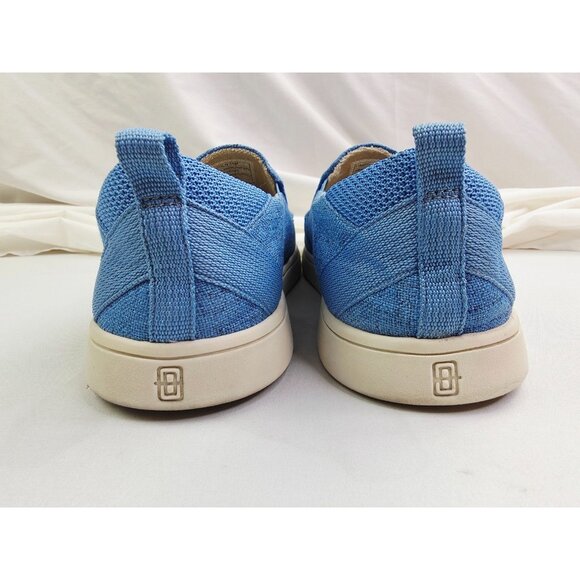 Baretraps Size 10M Mens Lincoln Blue Canvas Slip On Logo Comfort Fashion Loafers - Picture 5 of 12